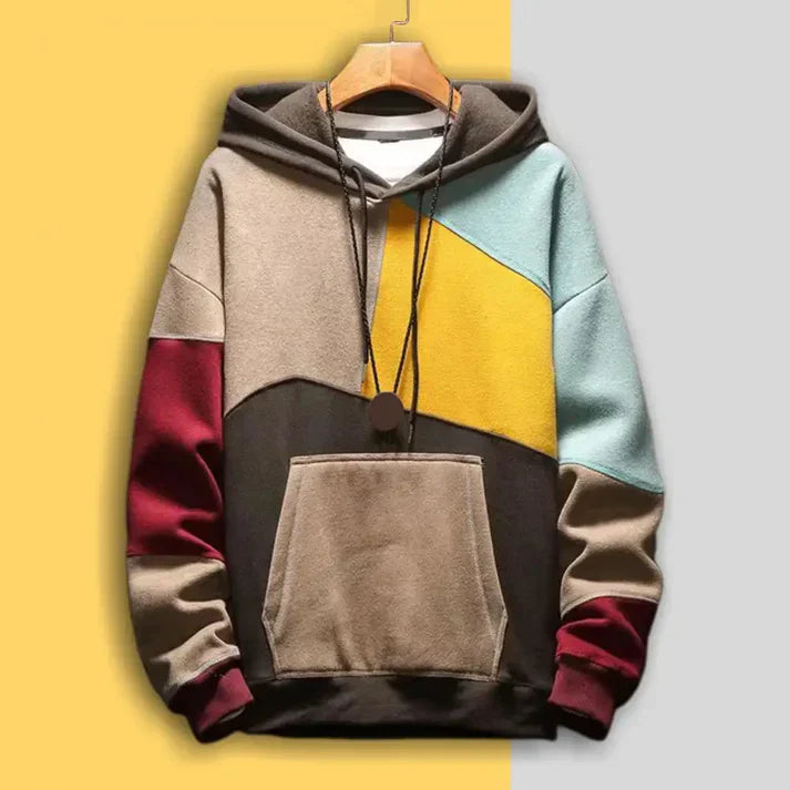 Levoire | Hoodie À Blocs De Couleurs Tendance