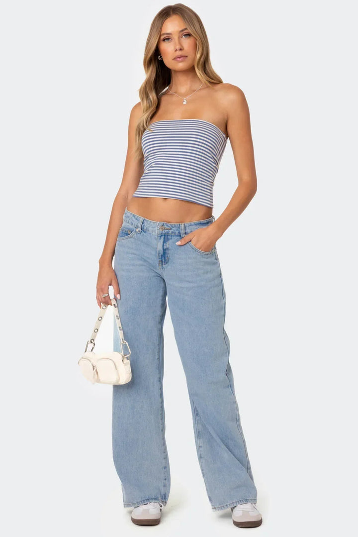 Levoire | Jean Taille Basse bleu ciel