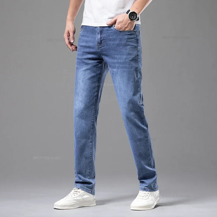 Levoire | Coupe Droite Jean Décontracté Pour Homme Bleu clair