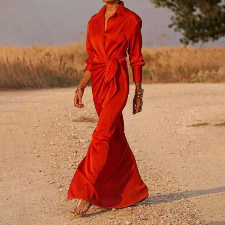 Levoire | Robe De Gala Du Printemps Rot