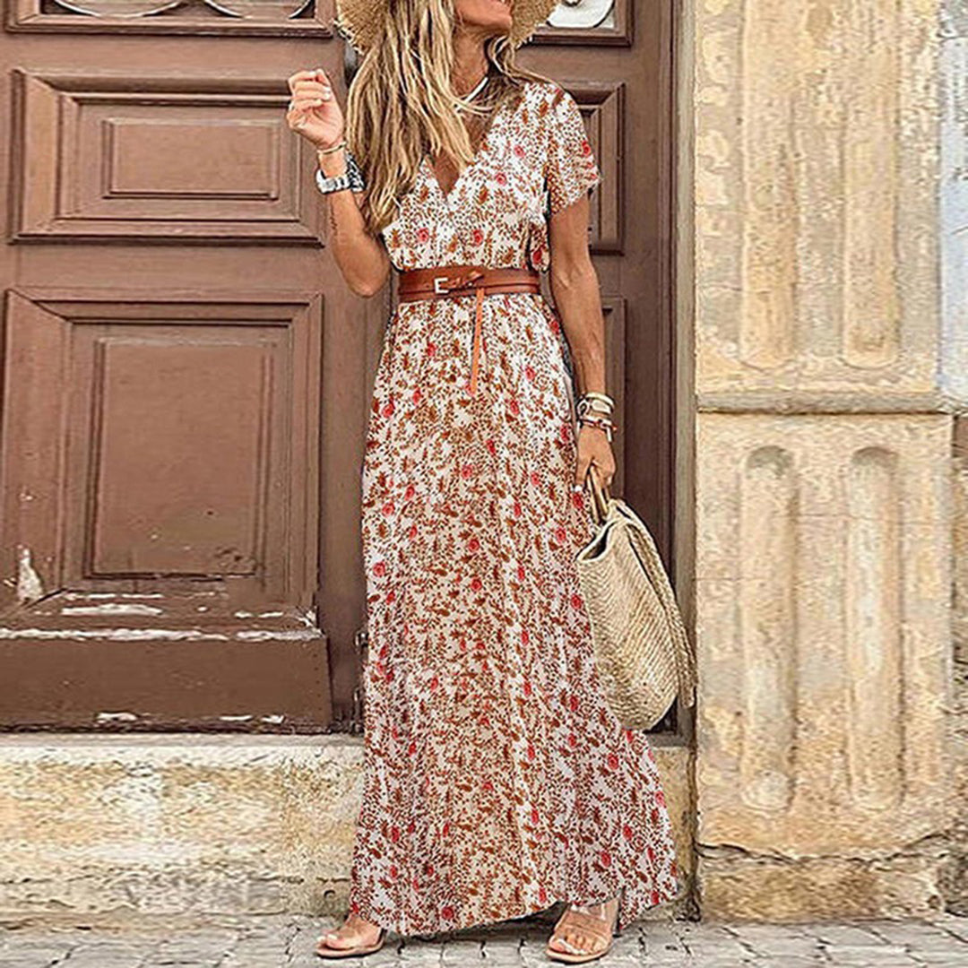 Levoire | Robe Boho Élégante Et Stylée Rot