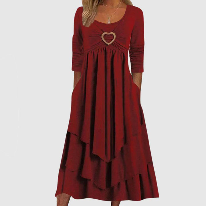 Levoire | Robe De Loisirs Élégante Pour Femmes Rot