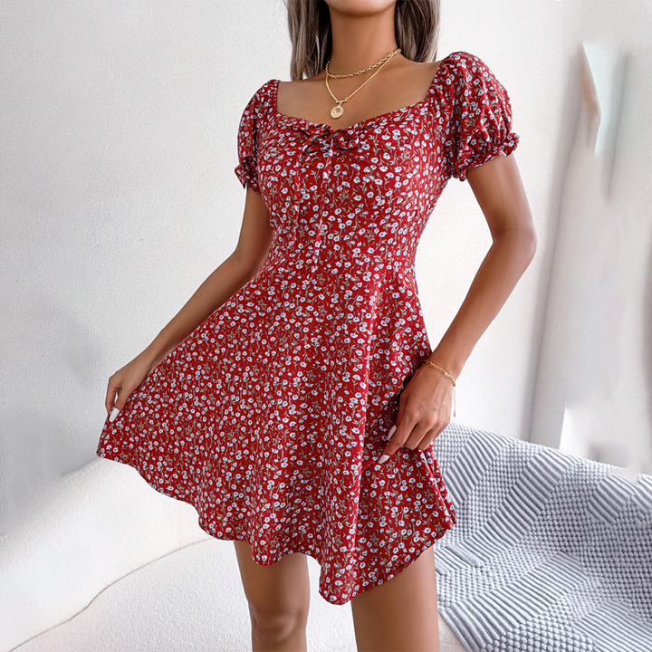 Levoire | Robe Mini Fleurs Rot
