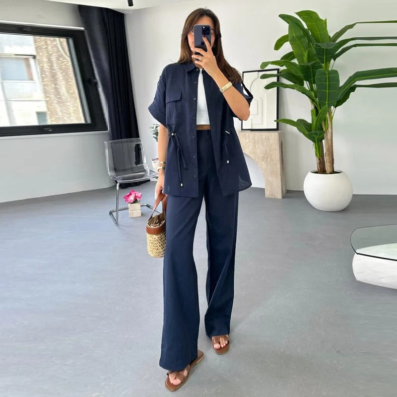 Levoire | Ensemble D'Été Pour Femmes En Deux Pièces Bleu