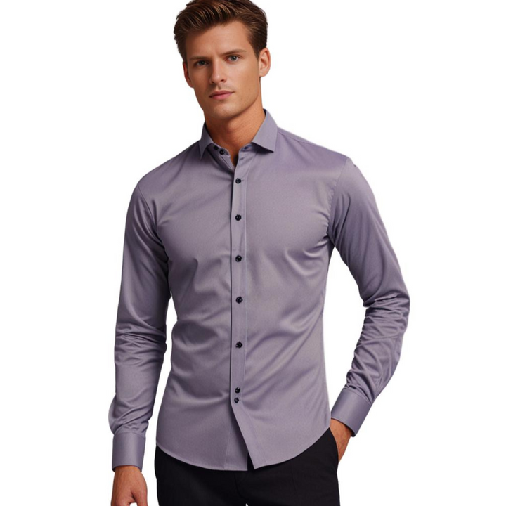 Levoire | Chemise stretch Rento Gris