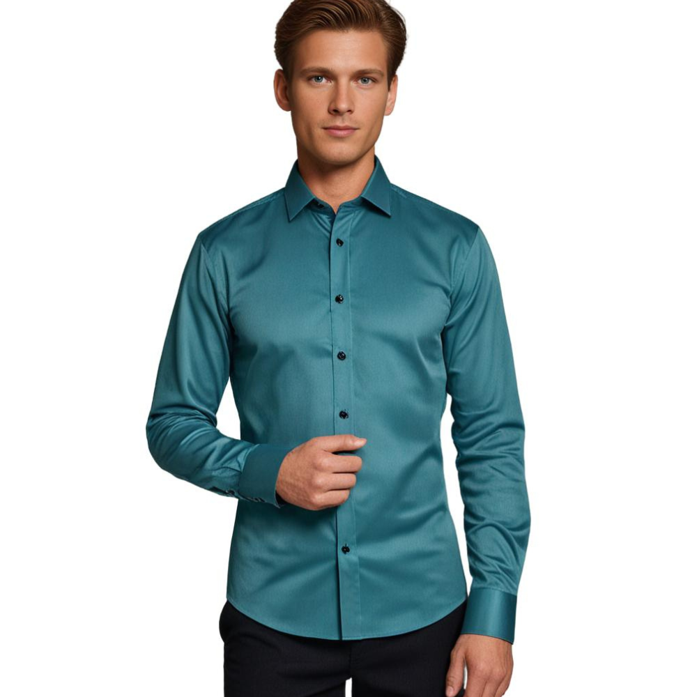 Levoire | Chemise stretch Rento Vert clair
