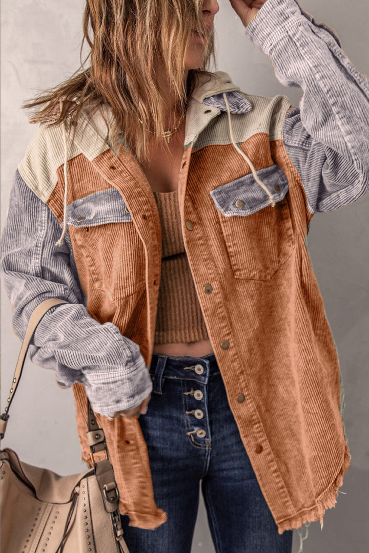 Levoire | Sweatshirt À Manches Longues Avec Cordons Et Boutons Orange