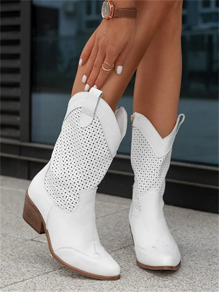 Levoire | Bottes De Cow-Boy Blanc