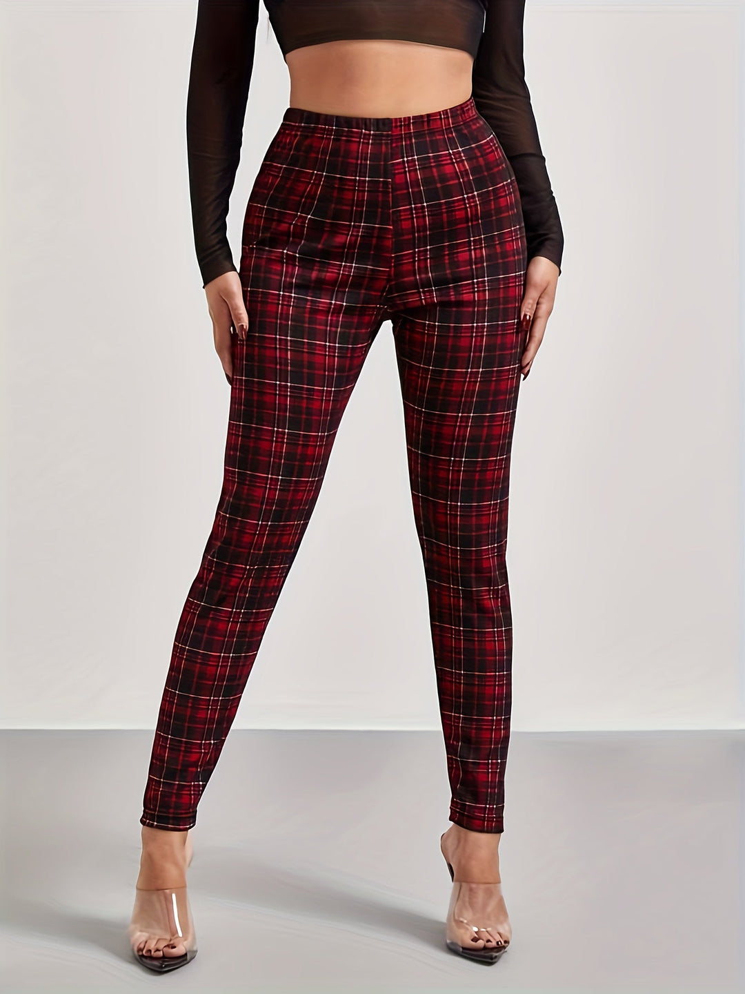 Levoire | Imprimé Leggings Skinny À Taille Haute Pour Femmes