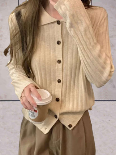 Levoire | Pull Slim Fit Simple Avec Col Polo Et Fermeture À Boutons