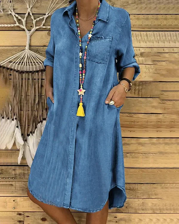 Levoire | Lefèvre - Élégante Robe D'Été Bleu clair