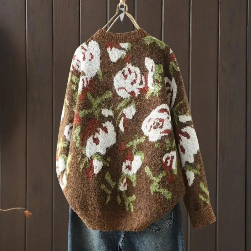 Levoire | Pull En Tricot Avec Motif Floral Pour Femmes
