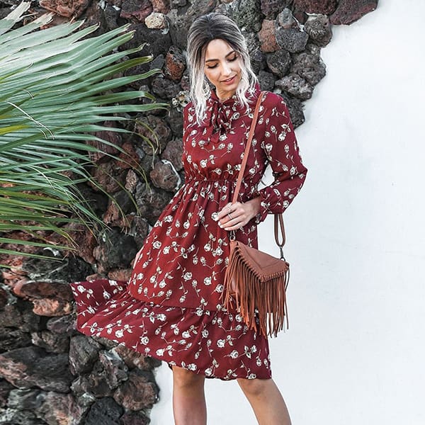 Levoire | Robe Chiffon Motif Floral
