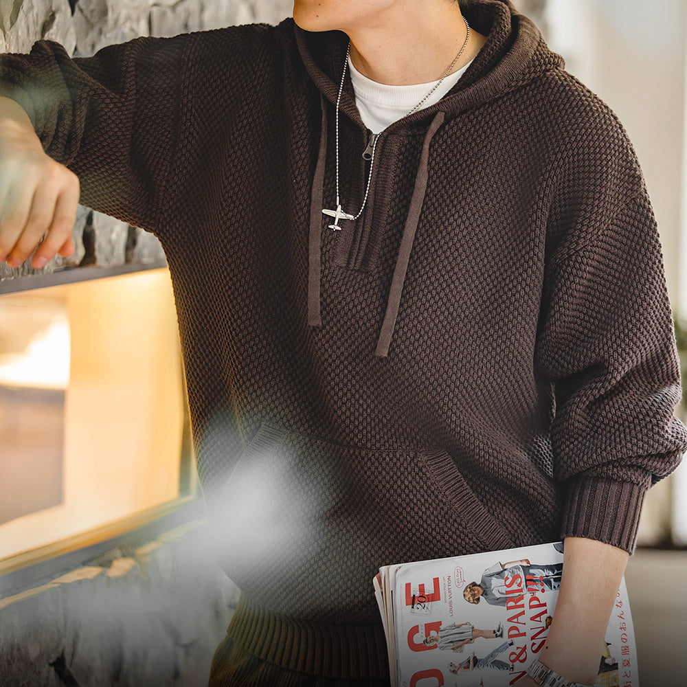 Levoire | Pull À Capuche En Tricot Stylé Avec Capuche Et Poche