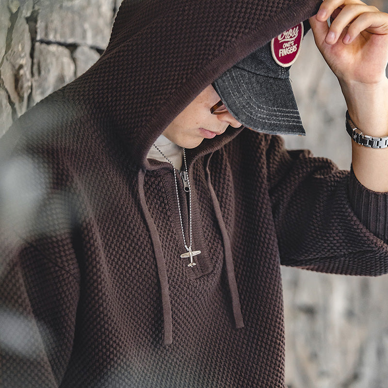 Levoire | Pull À Capuche En Tricot Stylé Avec Capuche Et Poche