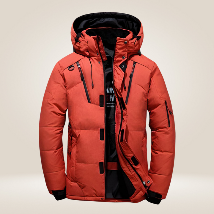 Levoire | Veste Chaude En Duvet Orange
