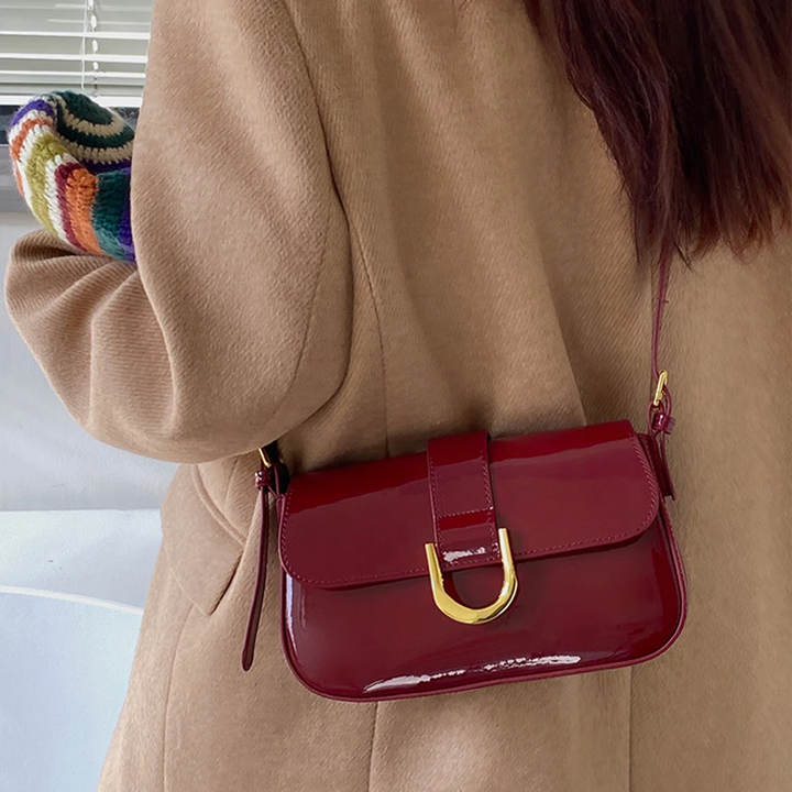 Levoire | Sac À Bandoulière En Cuir Rouge Rétro