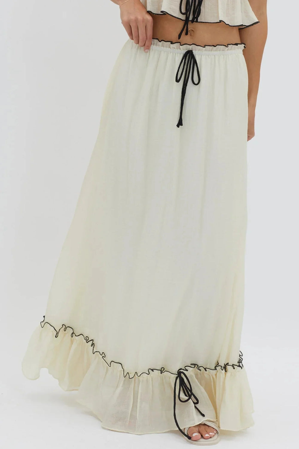 Levoire | Ensemble Top Maxi Manches Nouvelles Vêtements D'Été Ensemble Deux Pièces