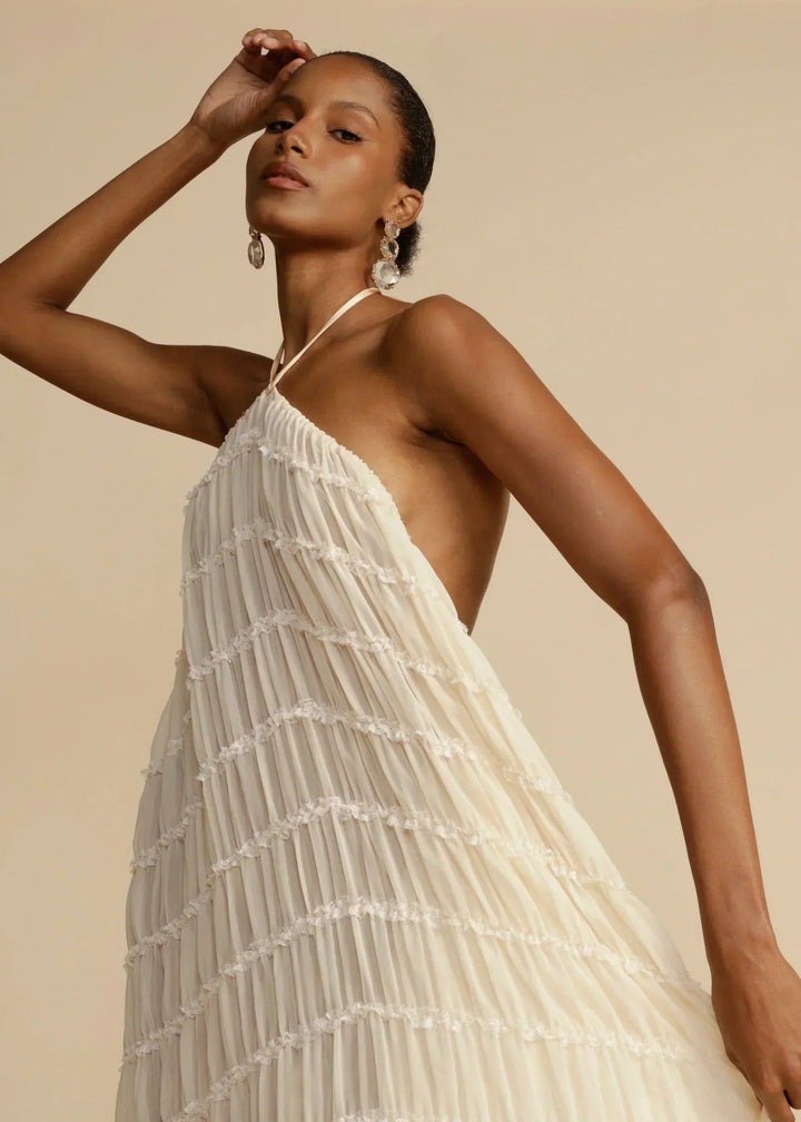 Levoire | Top Chiffon Dos Ouvert Ensemble Combiné Vêtements D'Été Pour Femmes