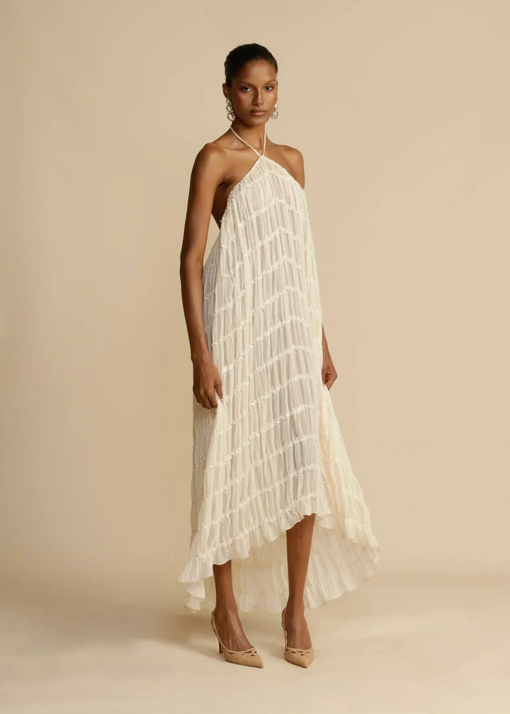 Levoire | Top Chiffon Dos Ouvert Ensemble Combiné Vêtements D'Été Pour Femmes