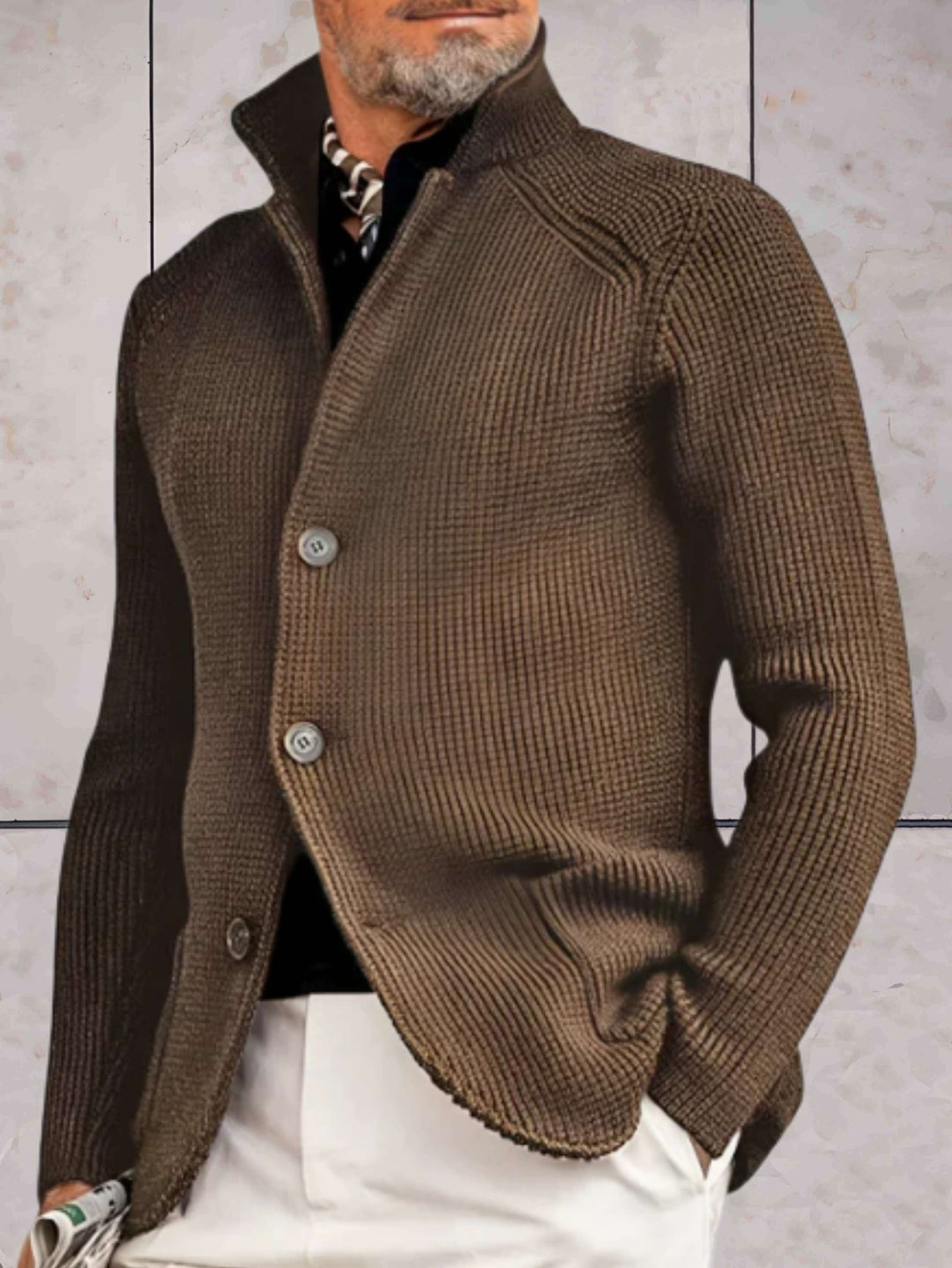 Levoire | Veste Cordura Avec Fermetures À Bouton Khaki