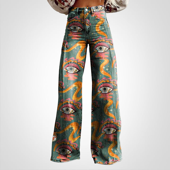 Levoire | Imprimé Vintage Pantalons Relaxants Vetskala 3XL