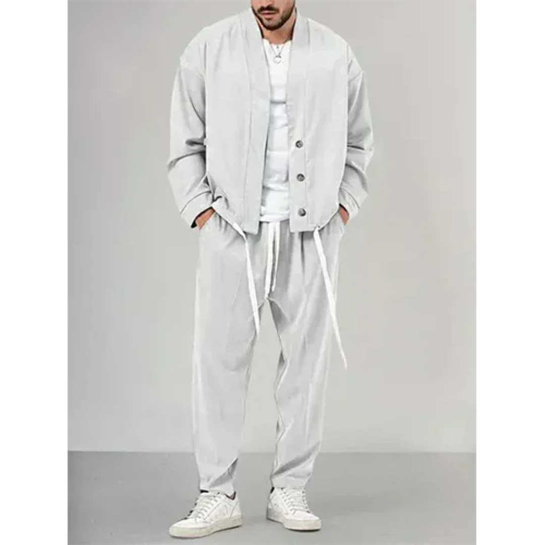 Levoire | Pantalon Cuir Tendance Femme Blanc