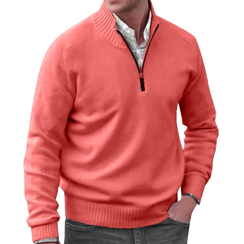 Levoire | Pull En Cachemire Avec Zip Rose