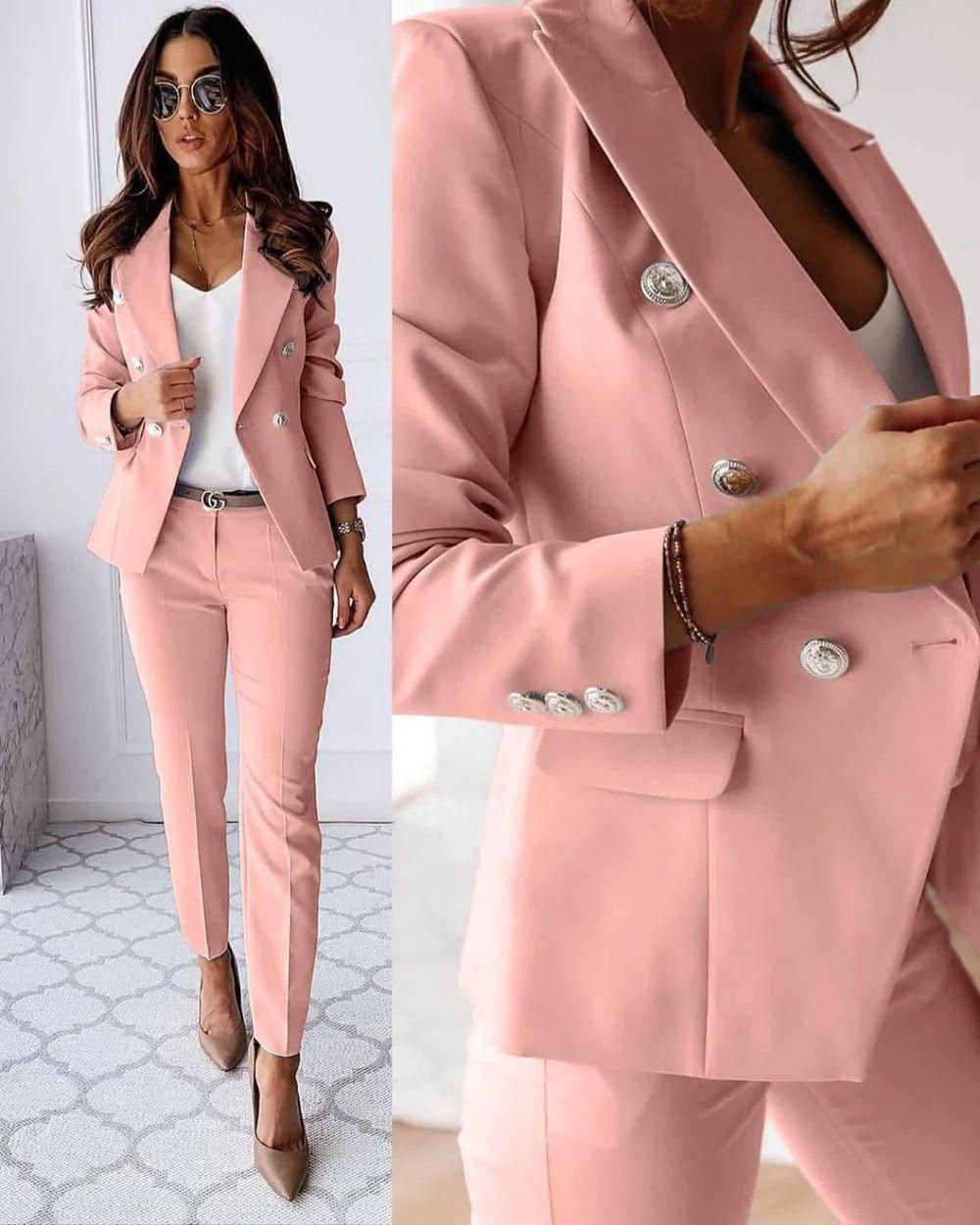 Levoire | Ensemble Élégant Pour Femmes Pour L'Été Rose clair