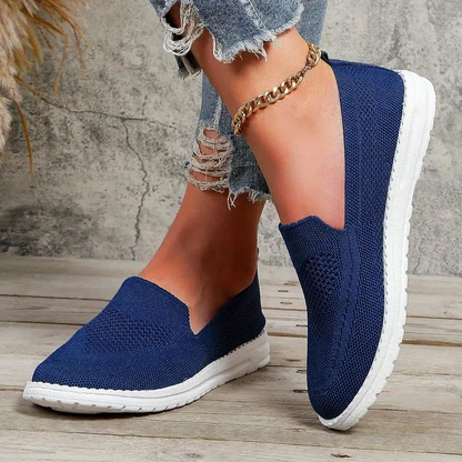 Levoire | Chaussures Tricotées Baskets De Randonnée Confortables Pour Femmes Bleu