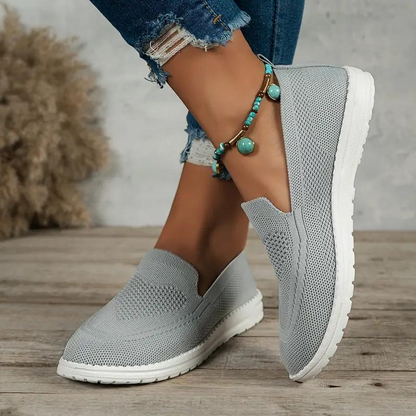 Levoire | Chaussures Tricotées Baskets De Randonnée Confortables Pour Femmes Gris