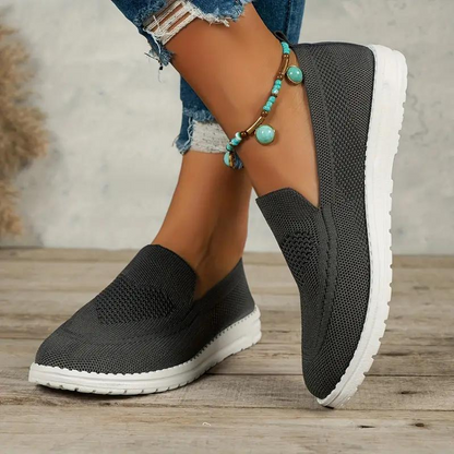Levoire | Chaussures Tricotées Baskets De Randonnée Confortables Pour Femmes Gris foncé