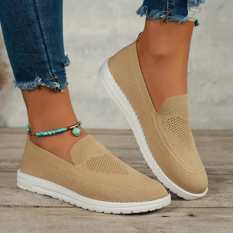 Levoire | Chaussures Tricotées Baskets De Randonnée Confortables Pour Femmes Khaki