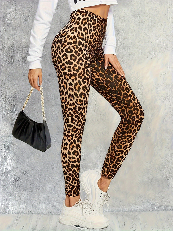 Levoire | Haute Taille Leggings Imprimé Léopard Confortables & Élastiques Pour Un Usage Quotidien Motif léopard