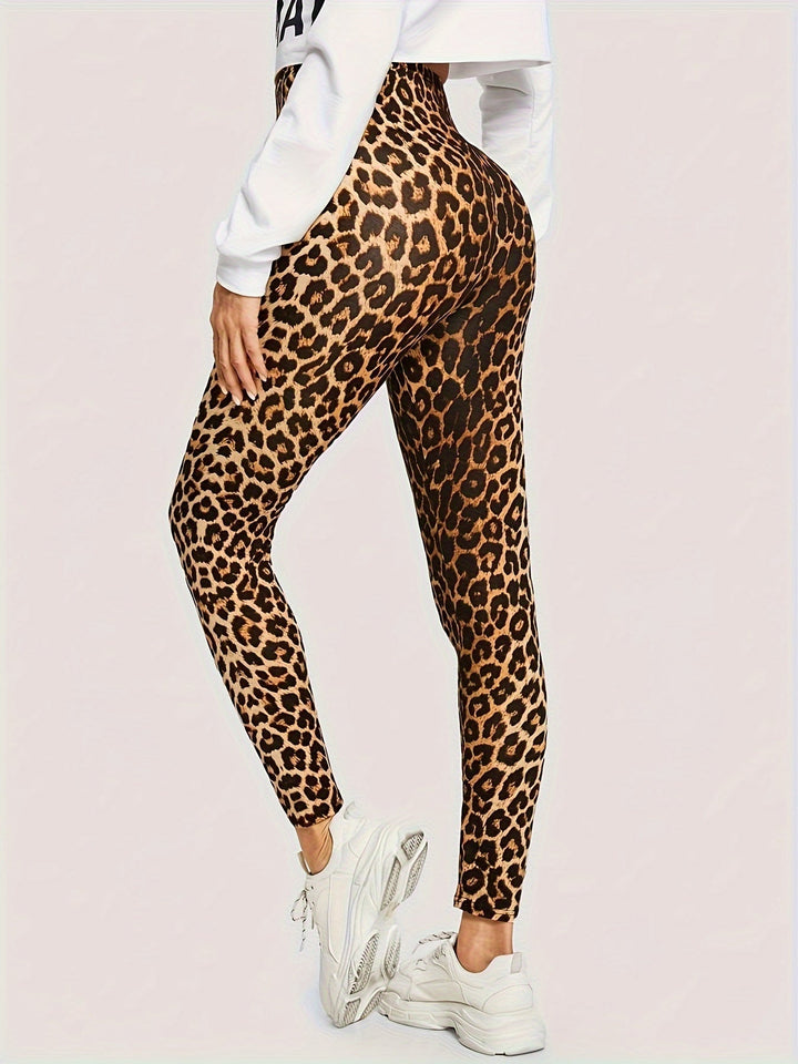 Levoire | Haute Taille Leggings Imprimé Léopard Confortables & Élastiques Pour Un Usage Quotidien