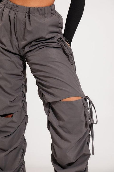 Levoire | Pantalons Cargo À Taille Cintrée Avec Plusieurs Poches Et Cordon À La Taille