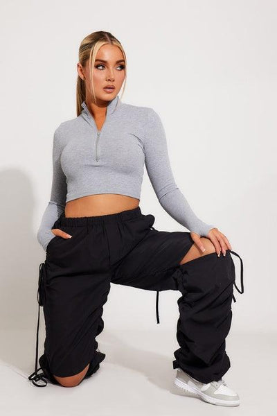 Levoire | Pantalons Cargo À Taille Cintrée Avec Plusieurs Poches Et Cordon À La Taille