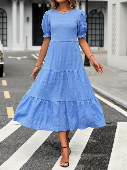 Levoire | Robe, Manches Bouffantes, Raffiné, Robe Midi, Robe D'Été