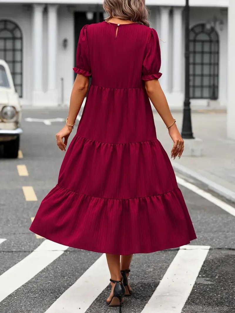 Levoire | Robe, Manches Bouffantes, Raffiné, Robe Midi, Robe D'Été