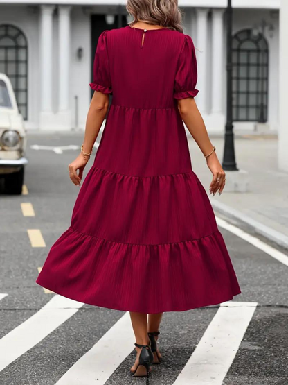 Levoire | Robe, Manches Bouffantes, Raffiné, Robe Midi, Robe D'Été