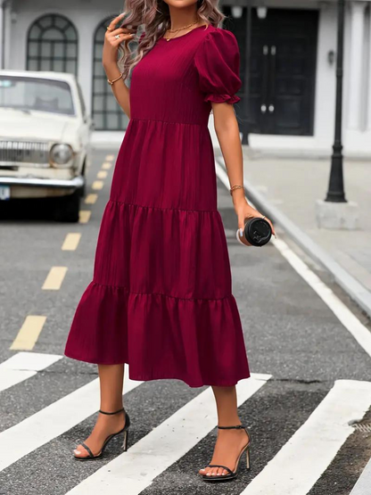 Levoire | Robe, Manches Bouffantes, Raffiné, Robe Midi, Robe D'Été