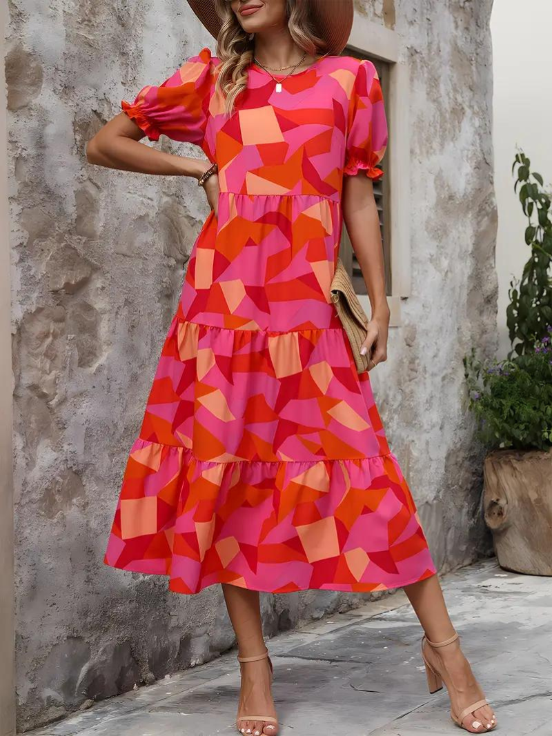 Levoire | Robe, Manches Bouffantes, Raffiné, Robe Midi, Robe D'Été