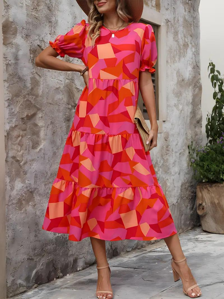 Levoire | Robe, Manches Bouffantes, Raffiné, Robe Midi, Robe D'Été