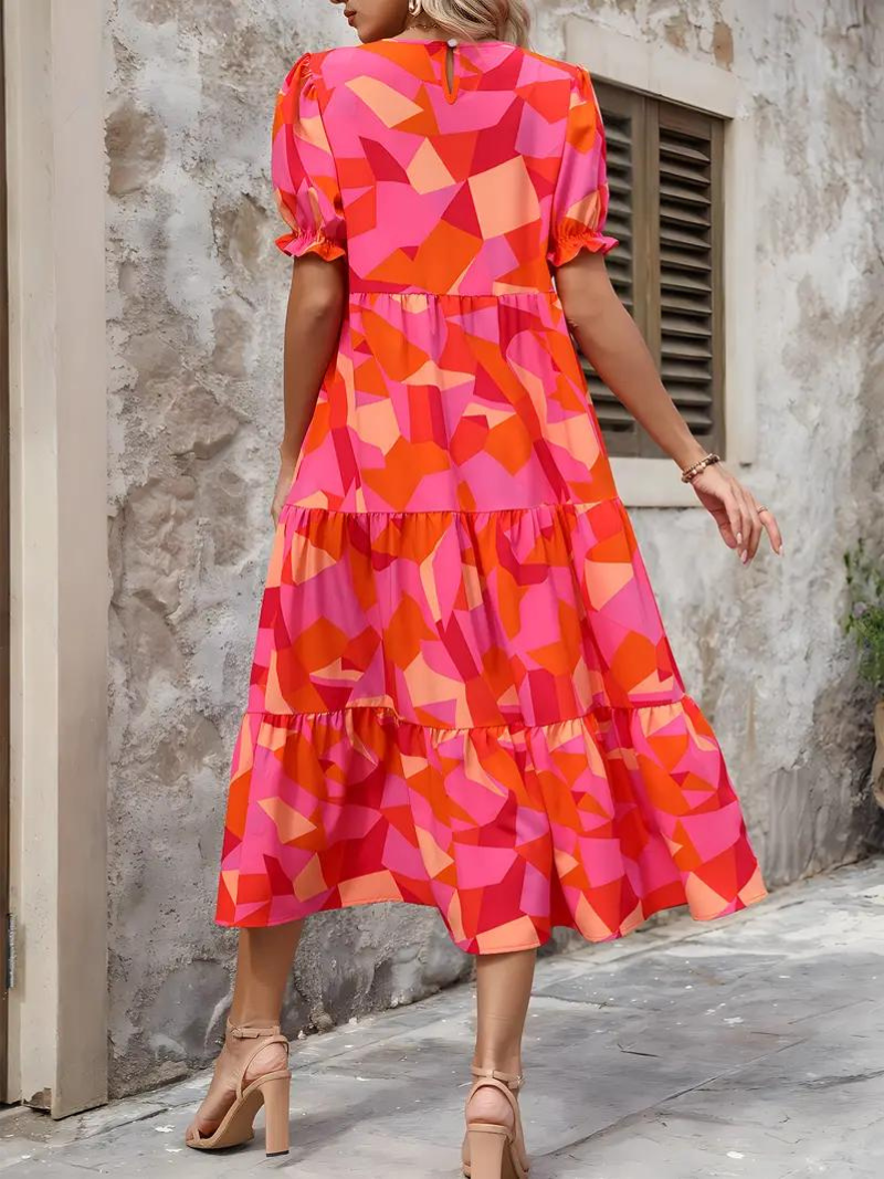 Levoire | Robe, Manches Bouffantes, Raffiné, Robe Midi, Robe D'Été