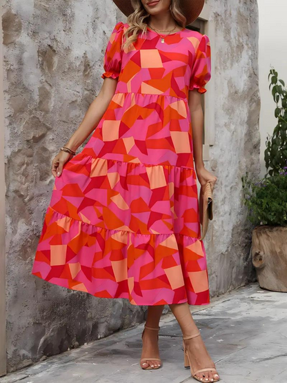 Levoire | Robe, Manches Bouffantes, Raffiné, Robe Midi, Robe D'Été