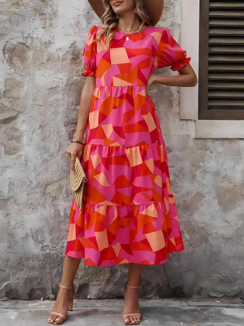 Levoire | Robe, Manches Bouffantes, Raffiné, Robe Midi, Robe D'Été