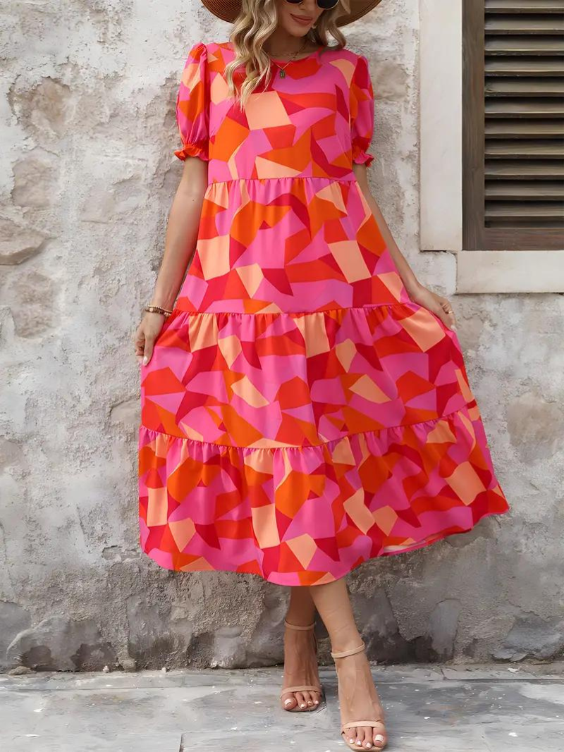 Levoire | Robe, Manches Bouffantes, Raffiné, Robe Midi, Robe D'Été