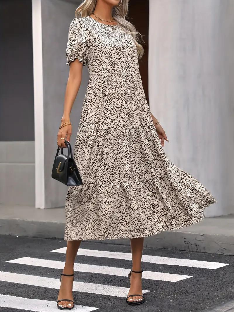 Levoire | Robe, Manches Bouffantes, Raffiné, Robe Midi, Robe D'Été