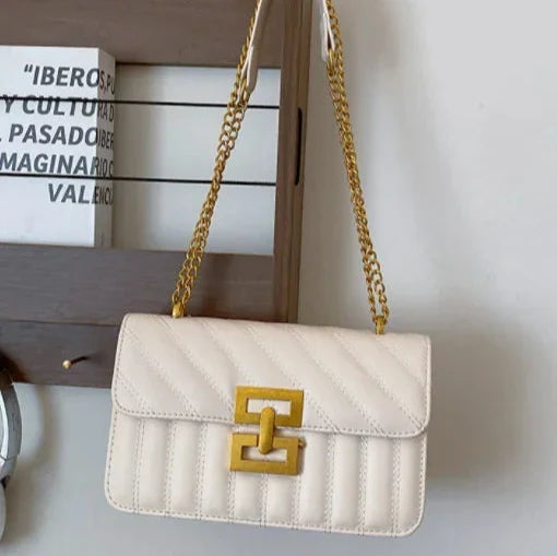 Levoire | Sac À Bandoulière Pour Femmes En Forme De Losange Blanc 30*15*23CM