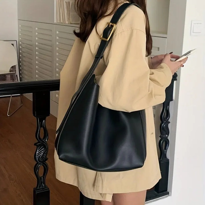Levoire | VESTE EN CUIR ÉLÉGANTE Noir